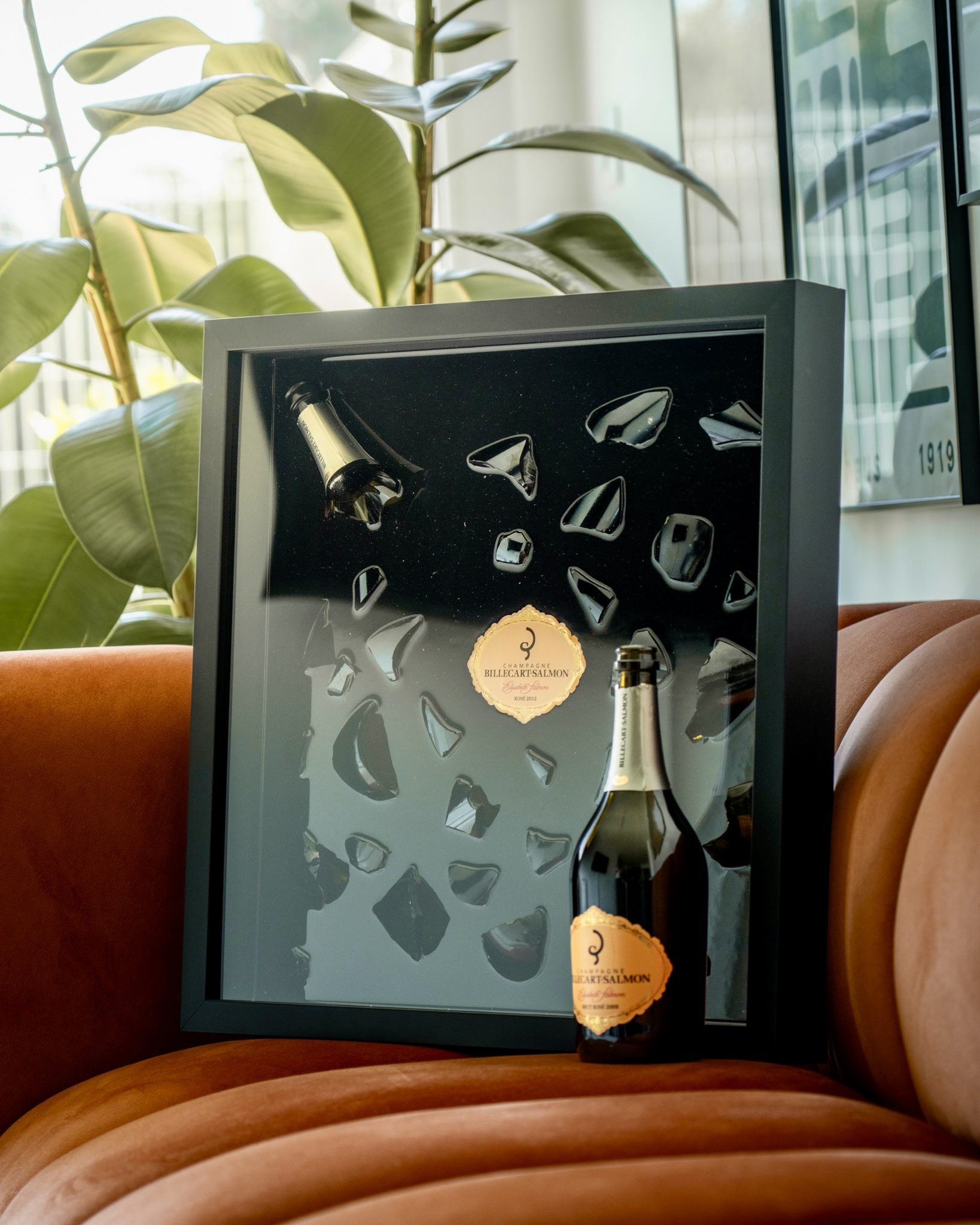 Cadre 35 x 55 cm avec bouteille Billecart-Salmon